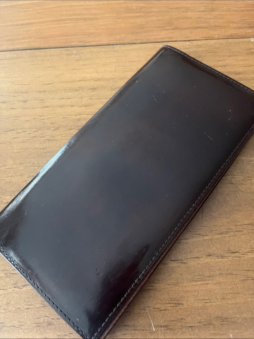 Dunhill Brown Leather Long Wallet